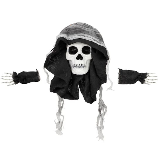 10" Spooky Skeleton 3D Halloween Window Decoration By Northlight in Black | Michaels®